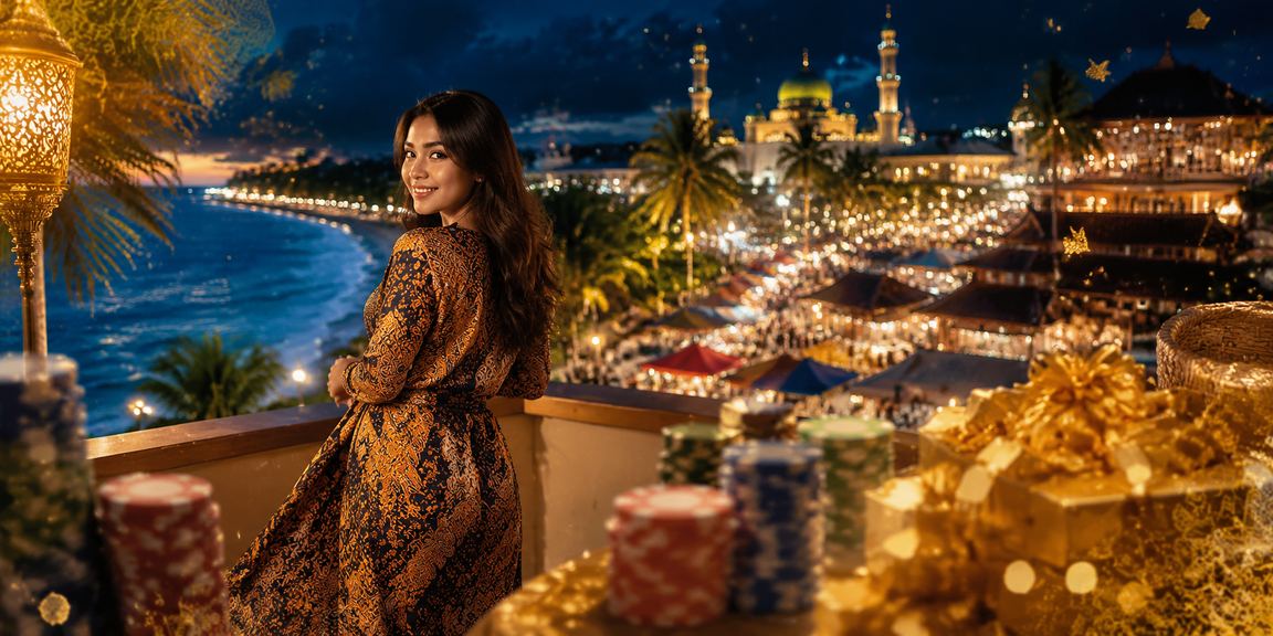 Paparan pertaruhan bertemakan batik Kota Bharu dalam gaya tempatan Malaysia